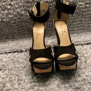 Luinchy black wedges
